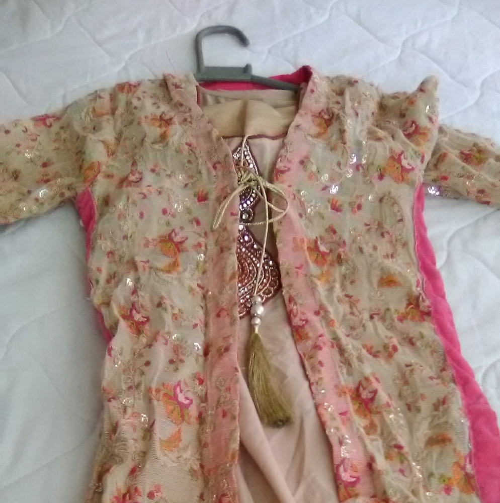 Girls four piece Pakistani Indian clothes